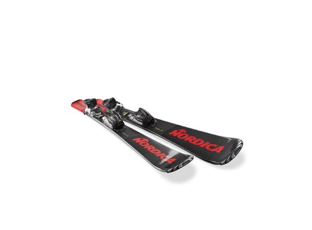 NORDICA Team JR + 4.5 Sort/Rød 90 Juniorski m binding 