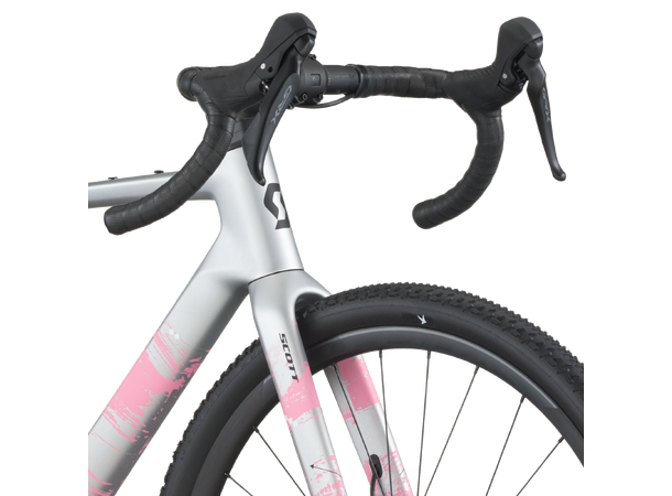 SCOTT Addict Gravel 30 Grå M Racersykkel til grusvei 