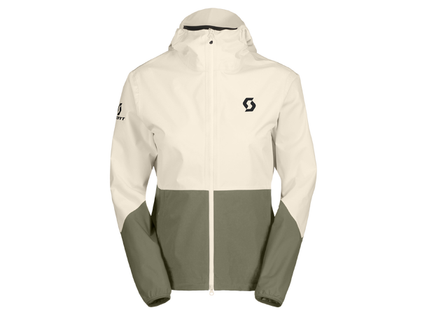 SCOTT Jacket Ws Expl Light Dryo 2.5L XS Sykkeljakke - cotton white/hay green 