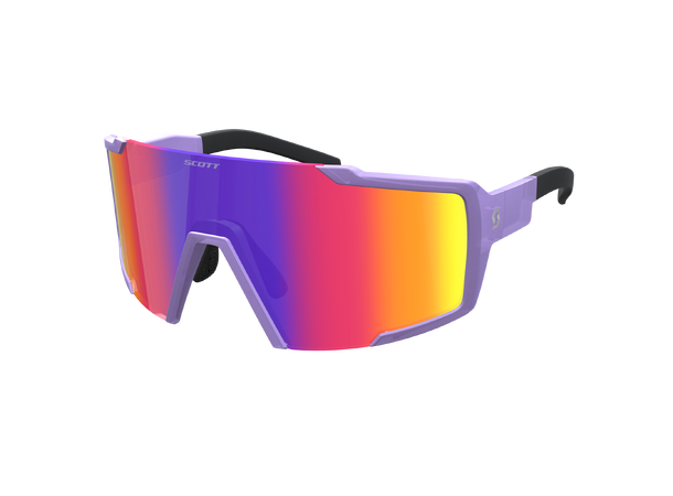 SCOTT Sungl Shield Compact swish purple Sportsbrille Teal Chrome 