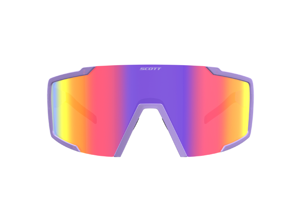 SCOTT Sungl Shield Compact swish purple Sportsbrille Teal Chrome 
