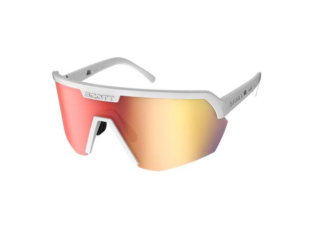SCOTT Sungl Sport Shield white matt Sportsbrille Red Chrome 