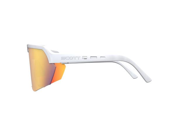 SCOTT Sungl Sport Shield white matt Sportsbrille Red Chrome 