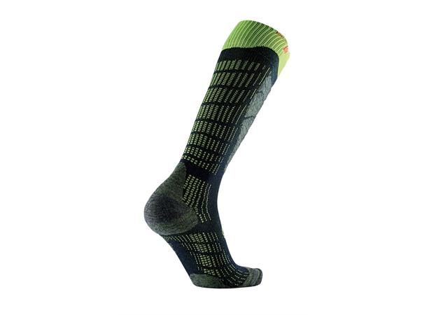 SIDAS Ski Comfort Socks Sort/Gul 35-38 Ski Comfort Socks