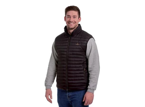 THERM-IC Heated Vest Men Sort XL Heated vest with bluetooth cable men 