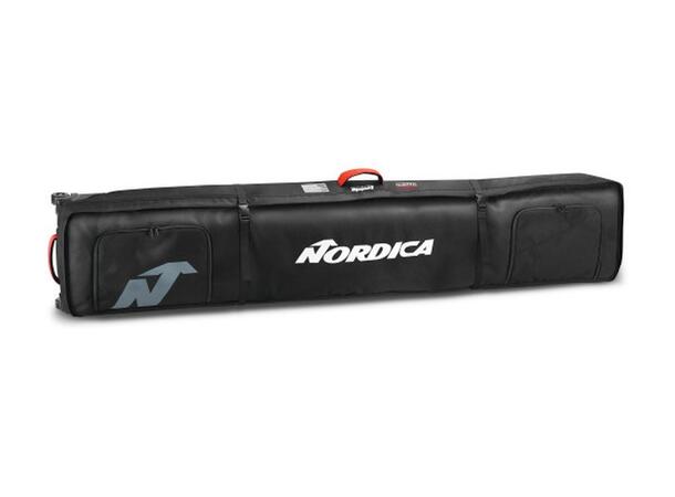 NORDICA Double Roller Skibag Sort/Hvit Nordica Skitrekk for 2 par 