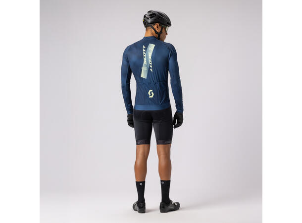 SCOTT Jersey Ms RC Pro LS Blå/Gul S Sykkeltrøye 