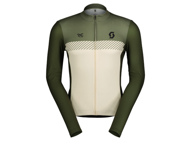 SCOTT Jersey Ms RC Team LS S Sykkeltrøye hay green/cotton white 