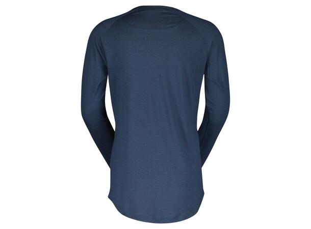 SCOTT Shirt Ms Defined Merino LS Blå M Sykkeltrøye med ull 