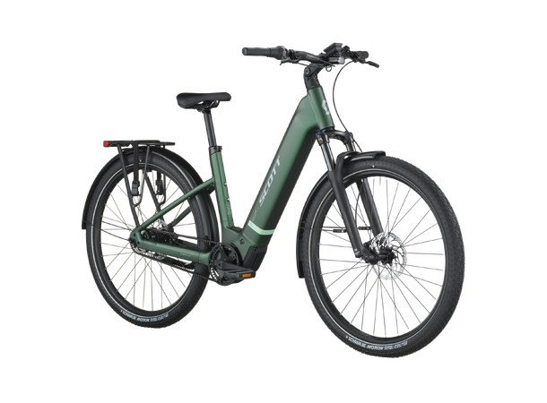 SCOTT Sub Tour 10 Wave Grønn S El-sykkel urban 