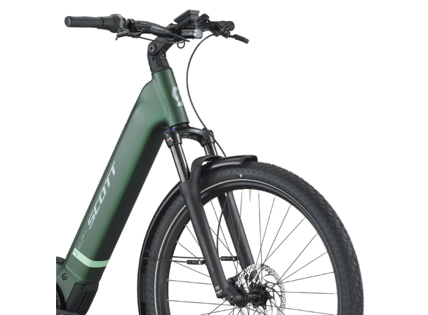 SCOTT Sub Tour 10 Wave Grønn S El-sykkel urban 