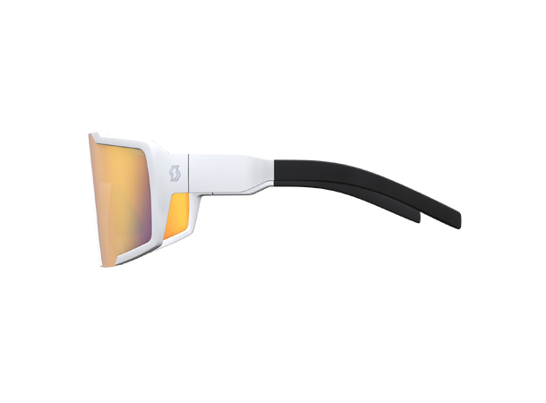 SCOTT Sungl Shield white matt Sportsbrille Red Chrome 