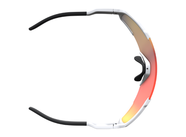 SCOTT Sungl Shield white matt Sportsbrille Red Chrome 