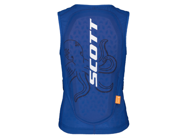 SCOTT Vest Airflow Jr. Blå/Hvit XS Ryggbeskyttelse 