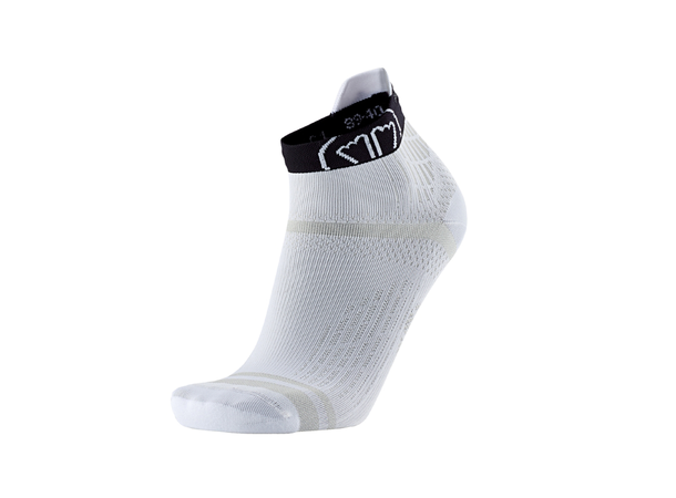 SIDAS RUN FEEL Hvit/Sort 35-36 Løpesokker 