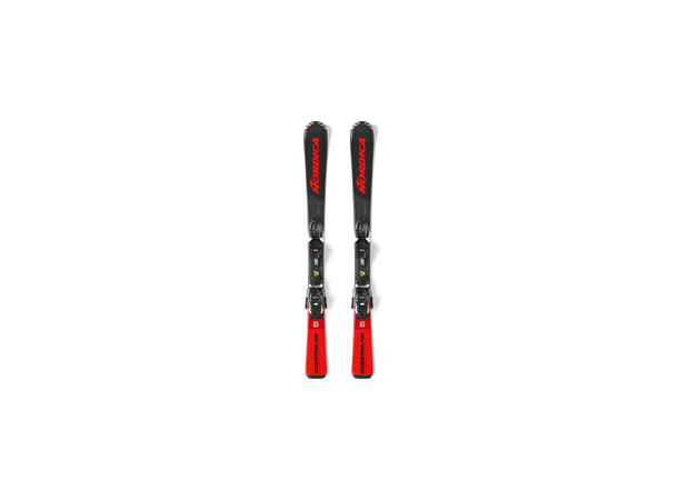 NORDICA Team JR + 4.5 Sort/Rød 100 Juniorski m binding 