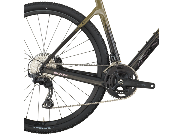 SCOTT Addict Gravel 40 Grønn/Sort L Racersykkel til grusvei 