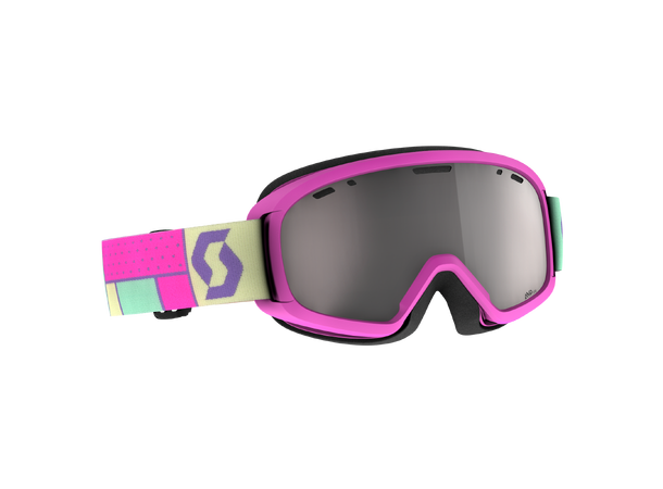 SCOTT Goggle JR Witty Chrome Noen pink - AMP silver chrome S2 