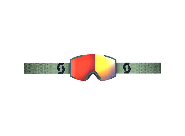 SCOTT Goggle Shield Soft green/Black - Enh Red Chrome