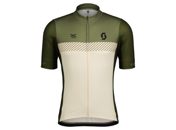 SCOTT Jersey Ms RC Team SS S Sykkeltrøye - hay green/cotton white 