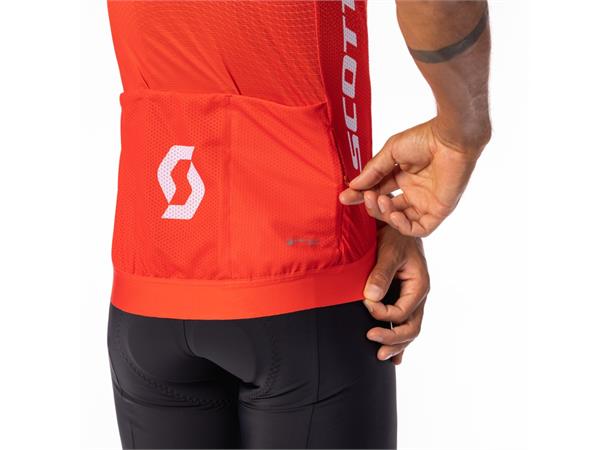 SCOTT Shirt Ms RC Pro SS Rød/Hvit S Sykkeltrøye 
