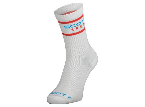 SCOTT Sock Retro Casual Crew Hvit 36-38 Sokker 