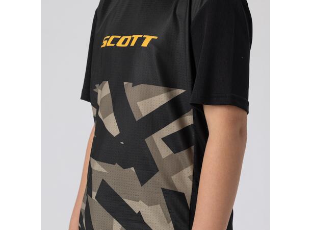 SCOTT Tee Jr Vertic Delta SS Sort S Sykkeltrøye 