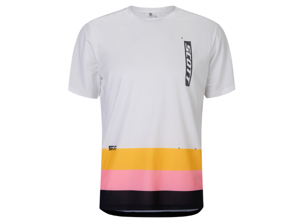 SCOTT Tee Ms Tuned LS SS Hvit S Sykkeltrøye 