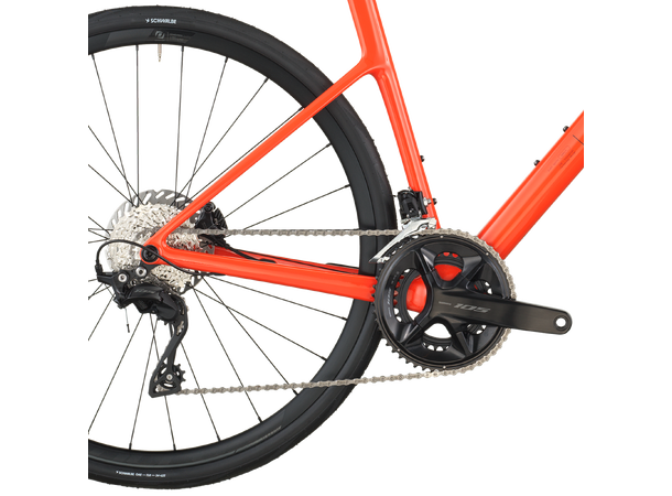 SCOTT Addict 50 Oransje L Landeveissykkel i karbon 
