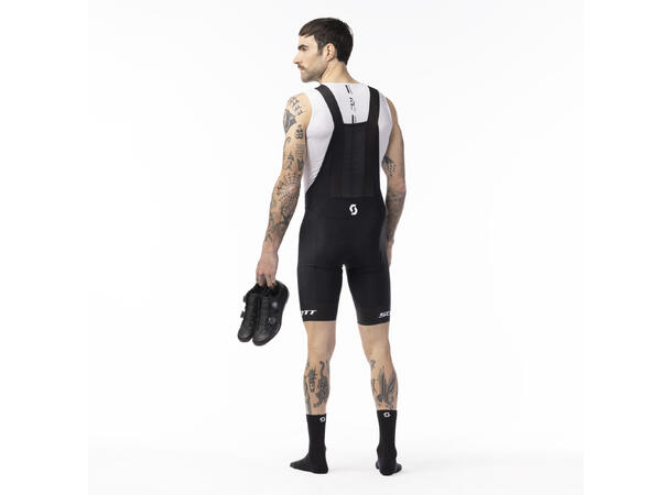 SCOTT Bib Shorts Ms RC Pro+++ S Sykkelshorts - Black/White 