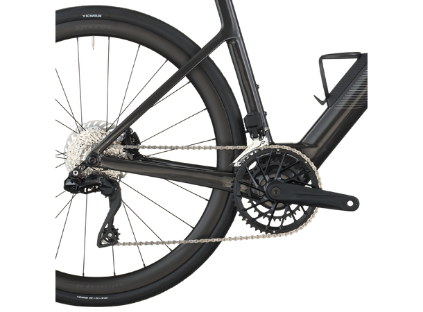 SCOTT Fastlane 20 Sort XS El-sykkel grusvei 