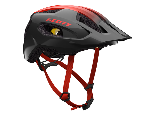SCOTT Helmet Supra Plus (CE) Grå/Rød S/M Sykkelhjelm 