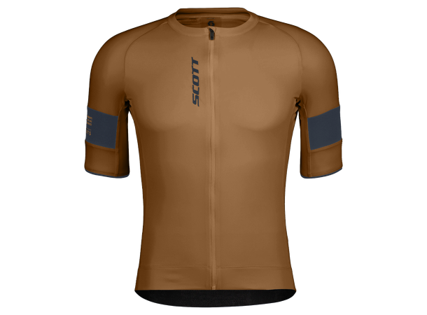 SCOTT Jersey Ms Endurance Pro SS XL Sykkeltrøye - bread brown/dark blue 