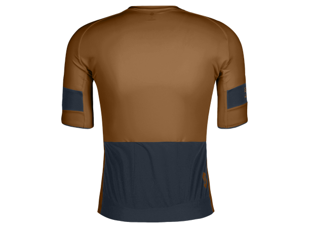 SCOTT Jersey Ms Endurance Pro SS XL Sykkeltrøye - bread brown/dark blue 