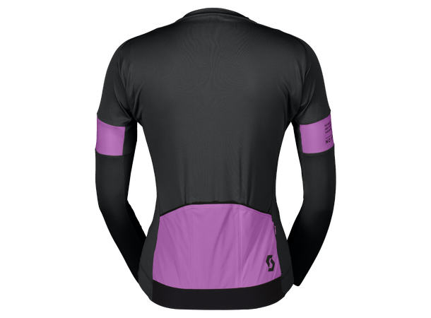 SCOTT Jersey Ws Endurance Pro LS XS Sykkeltrøye - black/liquid purple 