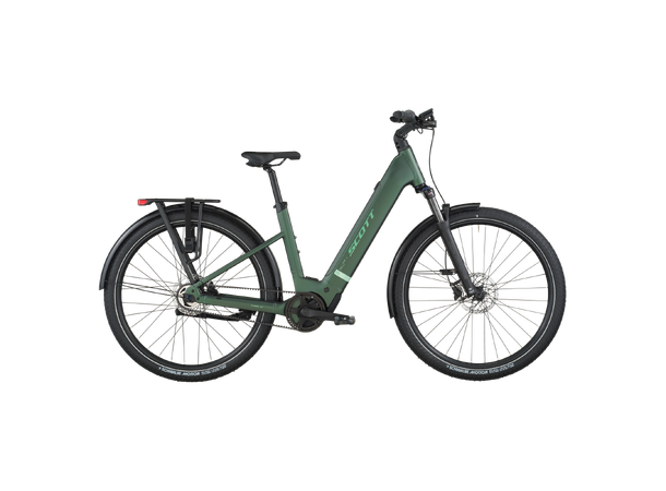SCOTT Sub Tour 10 Wave Grønn M El-sykkel urban 