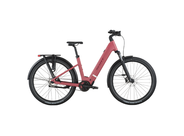 SCOTT Sub Tour 10 Wave Rød S El-sykkel urban 