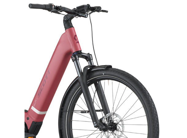 SCOTT Sub Tour 10 Wave Rød S El-sykkel urban 