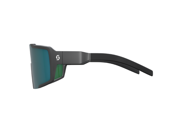 SCOTT Sungl Shield Compact black matt Sportsbrille Green Chrome 