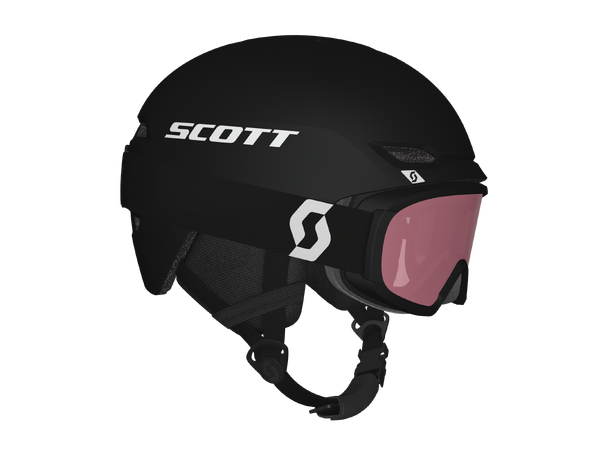 SCO Combo Hlmt Keeper 2+Gogg Jr Witty S Stealth black - Alpinhjelm m/brille 