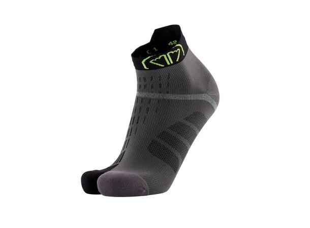 SIDAS T - FREE RUN ANKLE Grå/Sort 39-40 Løpesokker 