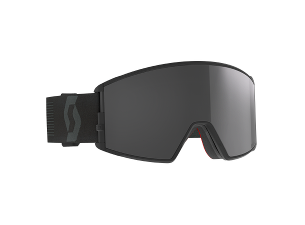 SCOTT Goggle React Black - Solar black chrome 