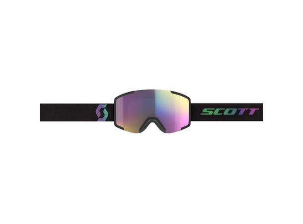SCOTT Goggle Shield Black/Aurora green - Enh Teal Chrome