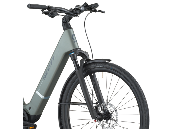 SCOTT Passage 20 Wave Grønn S El-sykkel urban 