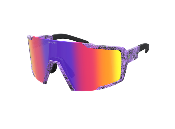 SCOTT Sungl Shield black/swish purple Sportsbrille teal chrome 