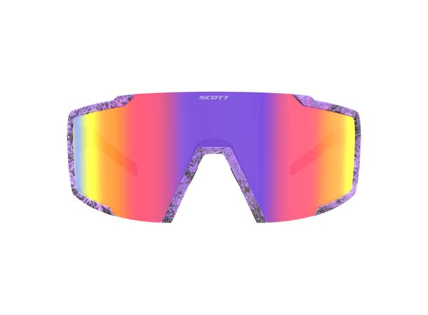 SCOTT Sungl Shield black/swish purple Sportsbrille teal chrome 
