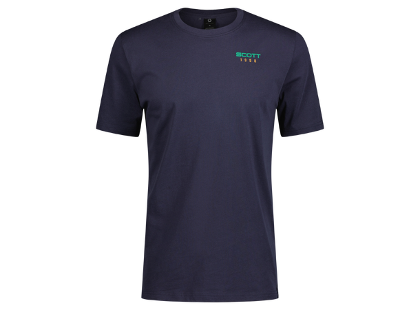 SCOTT Tee Ms Retro SS S T-skjorte - dark blue/amazon green 