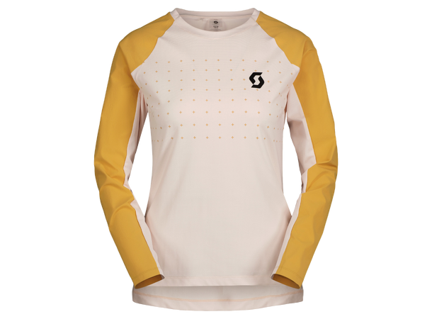 SCOTT Tee Ws Trail Vertic Pro LS XS Sykkeltrøye - sugar pink/biscuit beige 
