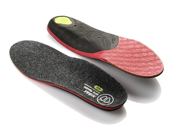 SIDAS 3FEET ECO WARM MID Grå XS Anatomisk formet såle for middels fotbue 