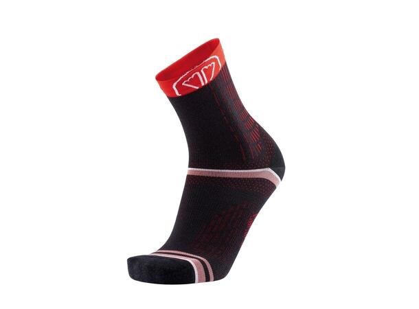 SIDAS Winter run socks Sort/Rød 42-43 Winter run socks 